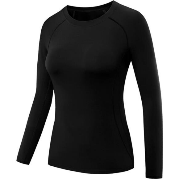CADMUS Womens Workout Long Sleeve Shirt Compression Dry Fit Gym Top Pack - Picture 3 of 6